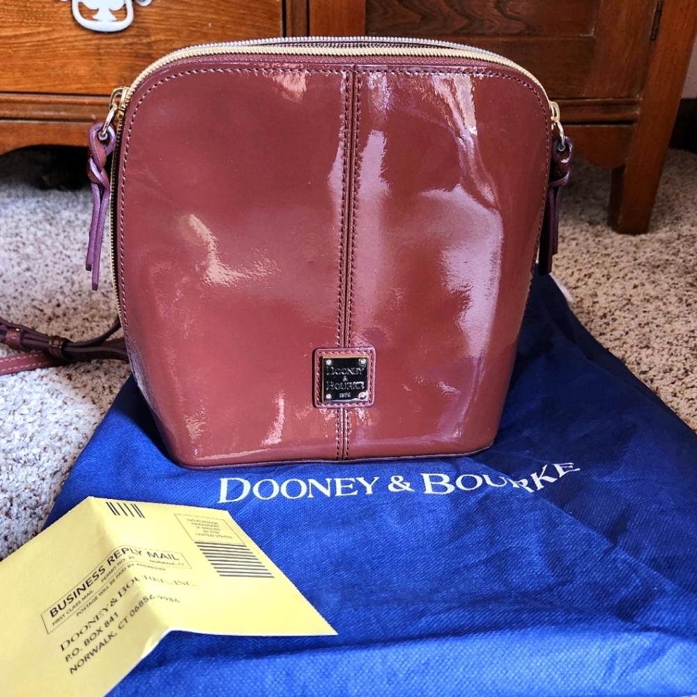 Dooney and Burke Shiny Patent Leather Crossbody Bag